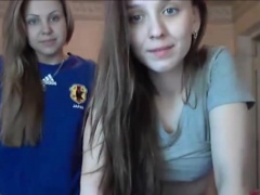 Super hot lesbian teens undressing on webcam